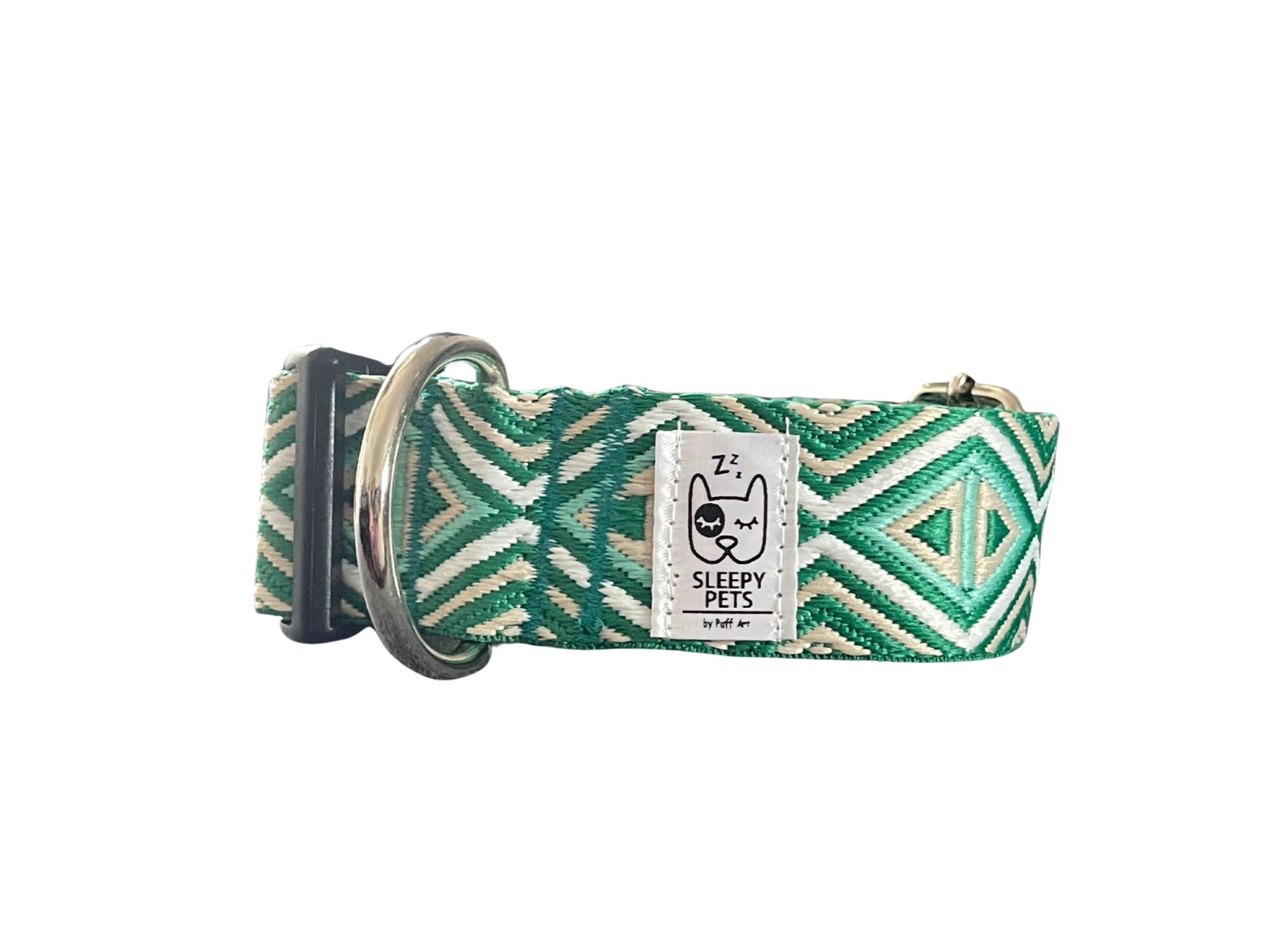 Rombos bordados verde