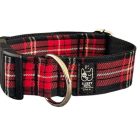 Collar click cuadros escoceses rojo