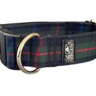 Collar click cuadros escoceses verde